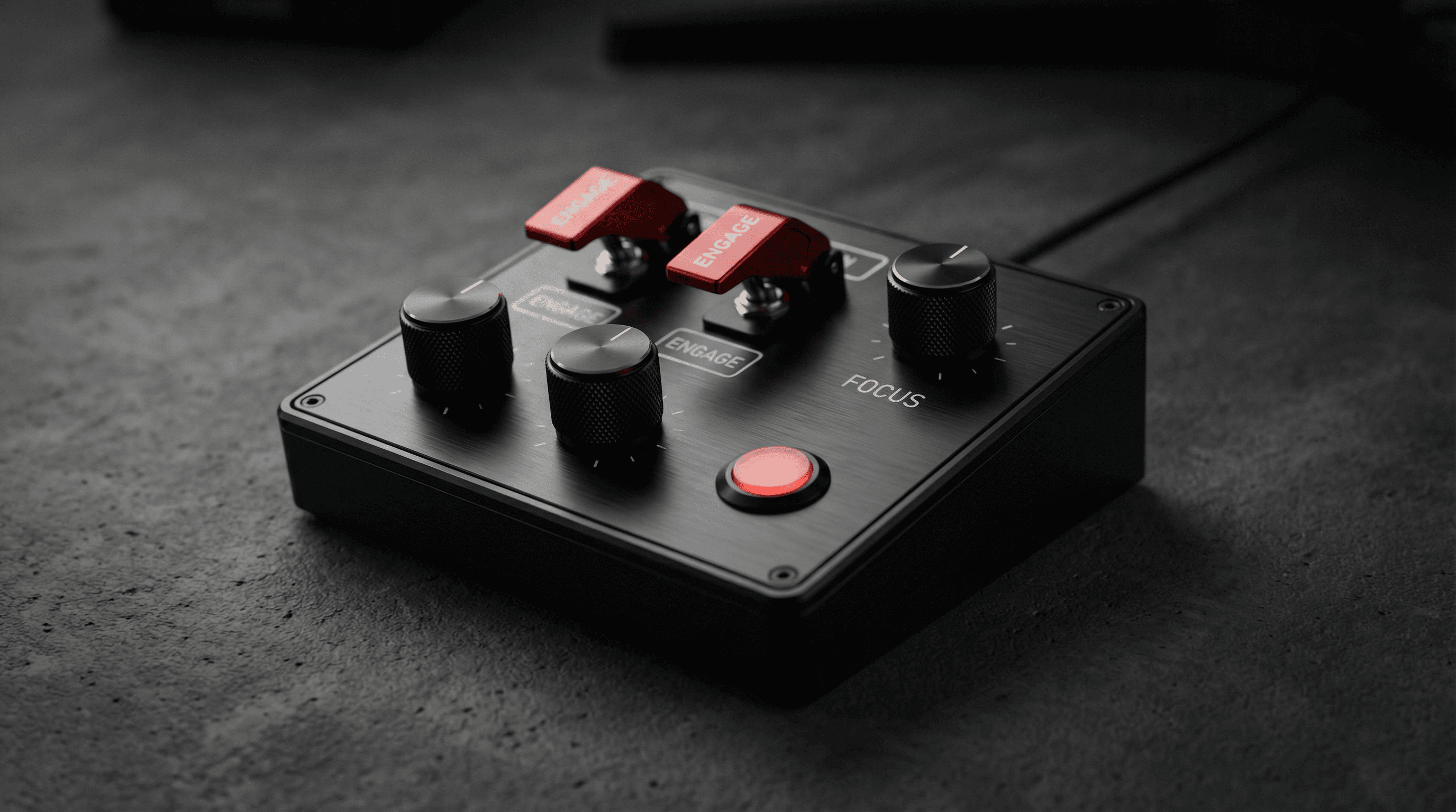 Deadband desk panel — a machined aluminum gift for someone who has everything